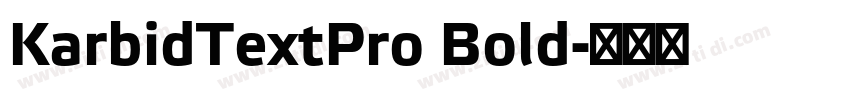 KarbidTextPro Bold字体转换